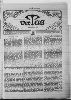 Der Tag on Aug 29, 1909