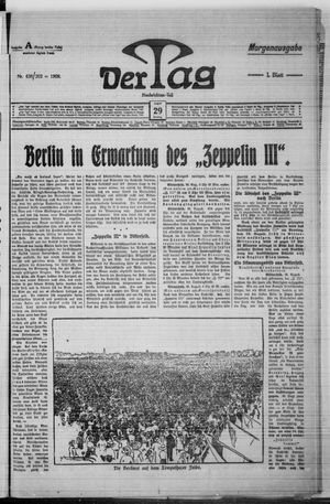 Der Tag on Aug 29, 1909