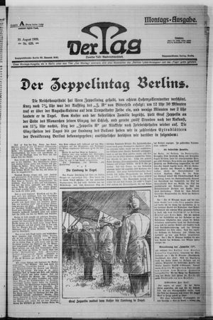 Der Tag vom 30.08.1909