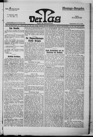 Der Tag vom 06.09.1909