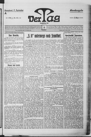 Der Tag on Sep 11, 1909