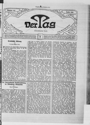 Der Tag on Sep 11, 1909