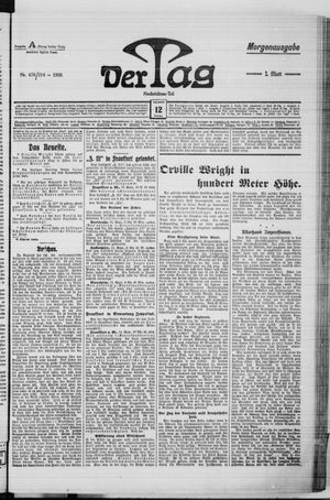 Der Tag vom 12.09.1909