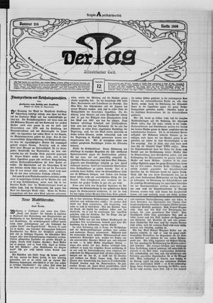 Der Tag vom 12.09.1909