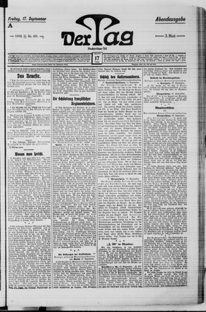 Der Tag vom 17.09.1909