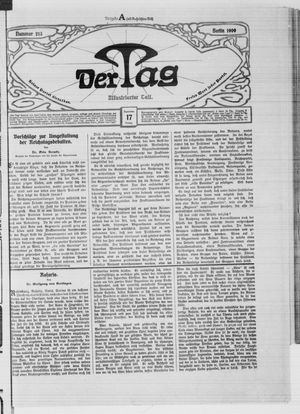 Der Tag vom 17.09.1909