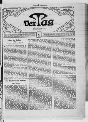Der Tag vom 19.09.1909