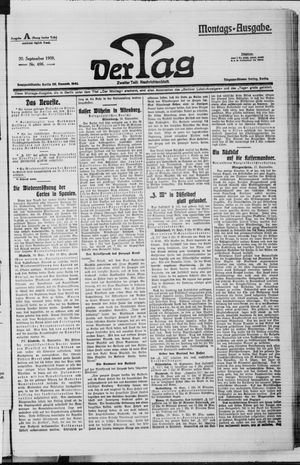 Der Tag vom 20.09.1909