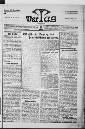 Der Tag vom 27.09.1909