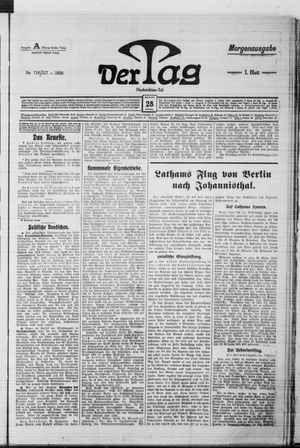Der Tag vom 28.09.1909