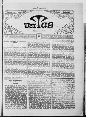 Der Tag vom 28.09.1909