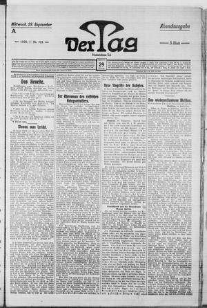 Der Tag vom 29.09.1909