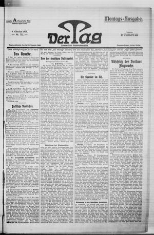 Der Tag vom 04.10.1909