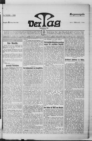 Der Tag vom 13.10.1909