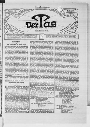 Der Tag vom 13.10.1909