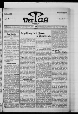 Der Tag vom 23.10.1909