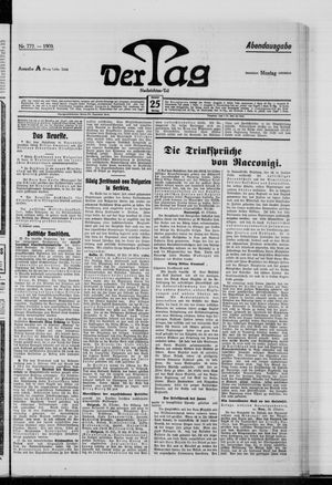 Der Tag vom 25.10.1909