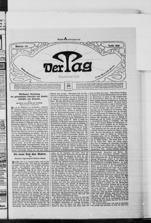 Der Tag vom 26.10.1909