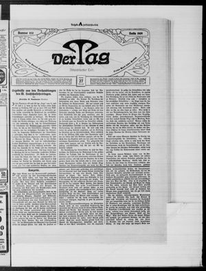 Der Tag vom 27.10.1909
