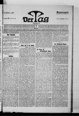Der Tag vom 07.11.1909