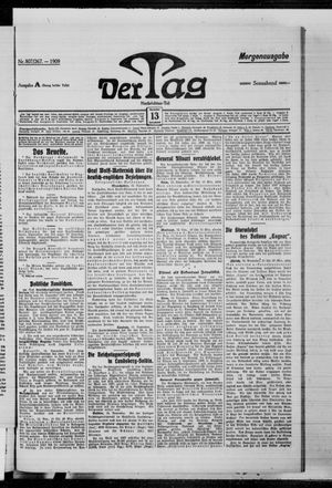 Der Tag vom 13.11.1909
