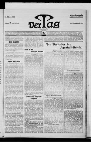 Der Tag vom 27.11.1909