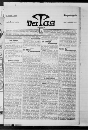 Der Tag vom 09.12.1909