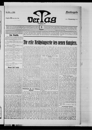 Der Tag vom 09.12.1909