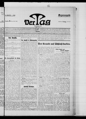 Der Tag vom 17.12.1909