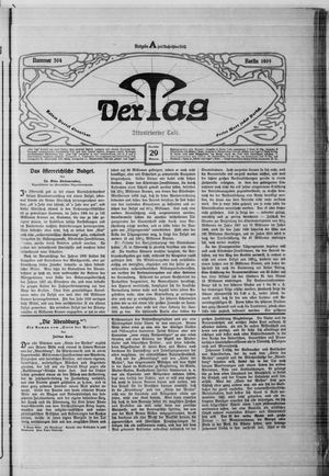 Der Tag vom 29.12.1909