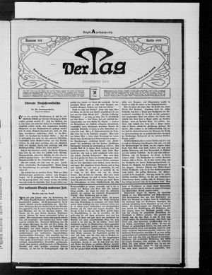 Der Tag vom 31.12.1909