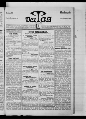 Der Tag on Jan 6, 1910
