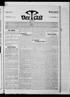 Der Tag on Jan 6, 1910