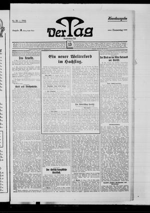 Der Tag on Jan 13, 1910