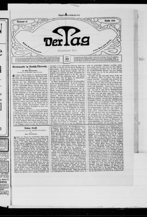 Der Tag vom 22.01.1910