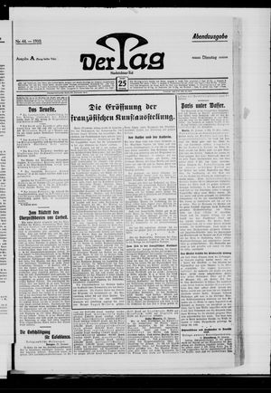 Der Tag vom 25.01.1910