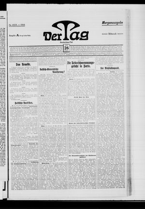 Der Tag on Jan 26, 1910