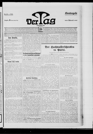 Der Tag on Jan 26, 1910