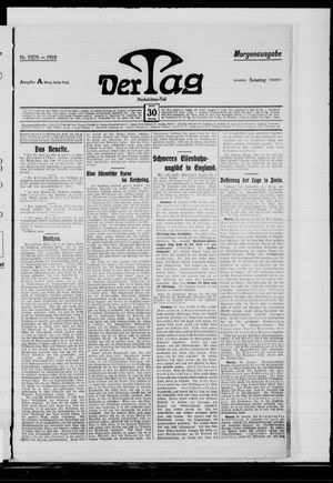 Der Tag vom 30.01.1910