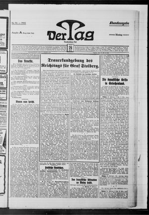 Der Tag vom 21.02.1910