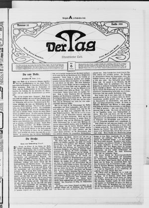 Der Tag vom 06.03.1910