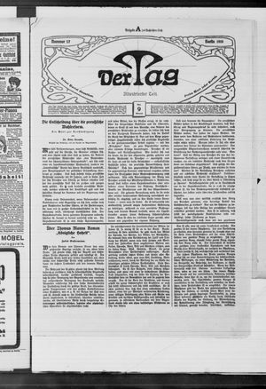 Der Tag on Mar 9, 1910
