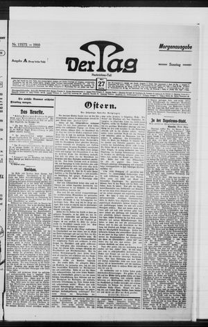 Der Tag vom 27.03.1910