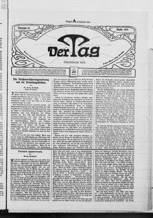 Der Tag vom 20.04.1910