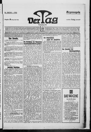 Der Tag vom 22.07.1910
