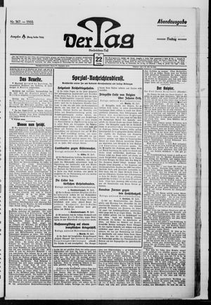Der Tag vom 22.07.1910