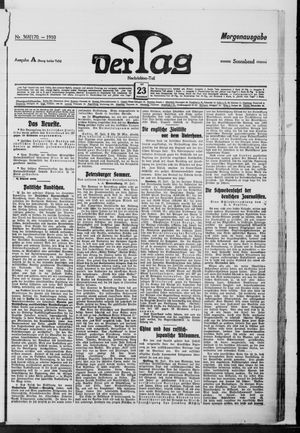 Der Tag vom 23.07.1910