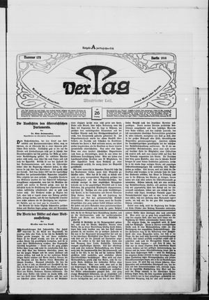 Der Tag on Jul 26, 1910