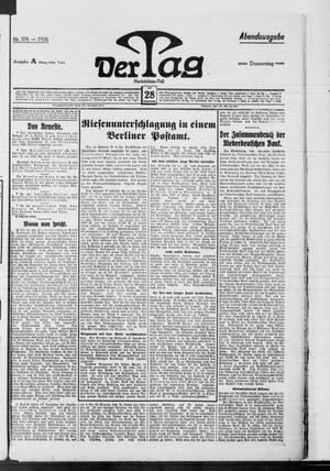 Der Tag vom 28.07.1910