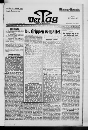 Der Tag vom 01.08.1910